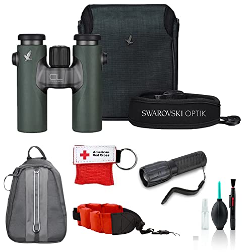 SWAROVSKI OPTIK CL Companion 10x30 Binocular Green & Wild Nature Accessory Pack 58241