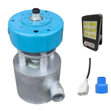 1000W Portable Hydro Water Generator 220V Micro Water Turbine Generator With LED Light, High Power Impact Hydroelectric Wheel Generation Power Equipment For Home, Outdoor