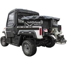 SaltDogg SHPE0400 0.40 Cu Yd Electric Poly Hopper Spreader with Auger for UTVs, 1/2 Ton and 6-1/2 ft Bed Trucks, Patented Double Wall Hopper, 14 in Spinner, in Cab Variable Speed Control, Made in USA