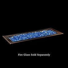 48" x 6" Oil Rubbed Bronze Linear Drop-in Fire Pit Pan