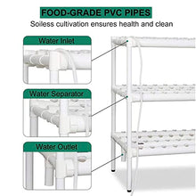 DXDRT Hydroponics Growing System Indoor Garden 108 Sites 12 PVC Pipes 3 Layer Hydroponic Gardening System Kit with Water Pump, Timer, Nest Basket and Sponge for Vegetables, Fruits, Herb, Flowers,JPN