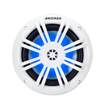 KICKER Marine Gauge-Style Source & 6.5" White LED Speakers Bundle