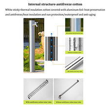 Outdoor Stainless Steel Antifreeze Garden Water Column, Independent Water Column with Faucet in Courtyard Square, Weatherproof Garden Water Pump, Fountain Faucet for Garden Irrigation and Car Washin