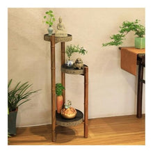 LUYOUBOZHU Vase Stand Antique Wooden Bonsai Rack, Balcony Living Room Bonsai Decorative Flower Stand