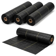Dewitt 4-Pack Pro-5 Weed Barrier Fabric 5 oz, 3 x 250 Feet – Heavy-Duty Woven Landscape Ground Cover Mat for Raised Garden Bed, Greenhouse Gardening, Outdoor Landscaping, and Commercial Planting