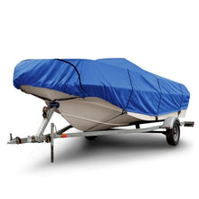 Budge American Flagship Ripstop Boat Cover, Fits Center Console V-Hull Boats 20'-22' Long, Blue