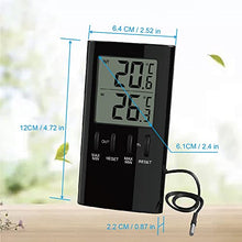 Digital Indoor Outdoor Street Thermometer in/Out Room Temperature Meter Instrument LCD Display for Home Office (D)