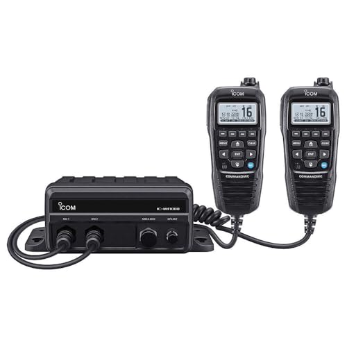 Icom 410BB Black Box Marine VHF with HM195GB Black