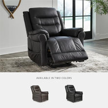 Signature Design by Ashley Oatman Power Lift Recliner, Carbon