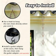 RNLFSP Customised Rain Chain for Roof Drainage System, Tree Cup Design