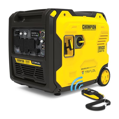 Champion 8500-Watt Remote Start Tri Fuel Portable Inverter Generator