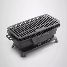 Cast Iron Grill – Outdoor, Portable Charcoal Grill and Tabletop Cast Iron Durable, Small Charcoal Grill, BBQ Grill Perfect for Outdoor Picnic Camping Patio Backyard Cooking