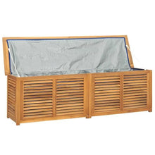 UUGRANDTO Garden Storage Box Warm Teak Solid Teak Wood Outdoor Furniture Storage Boxes