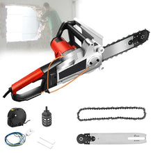 Electric Concrete Chain Saw with Water Pump - 35CM Wet Cutting for Brick & Granite, Effective Dust Removal Tool for Precision Slotting