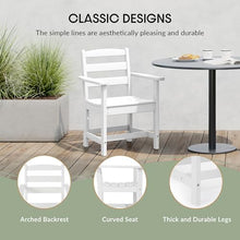 WestinTrends Ashore 7-Piece HDPE Outdoor Rectangular Patio Dining Table Set, White