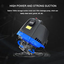 WZUOPG Pool Vacuum Cleaner, 1600 W Suction Machine, Underwater Cleaning Vacuum, Cleaning and Maintenance Tools of Pool Machines, Filter Equipment Cleaning Machine