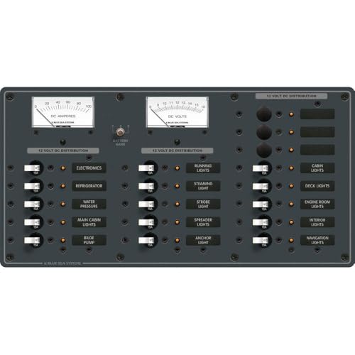 Blue Sea Systems 8378 18 Position DC Distribution Panel White