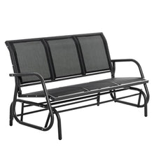 Outdoor Seats for Courtyard Comfortable for 3 People with Smooth Gliding