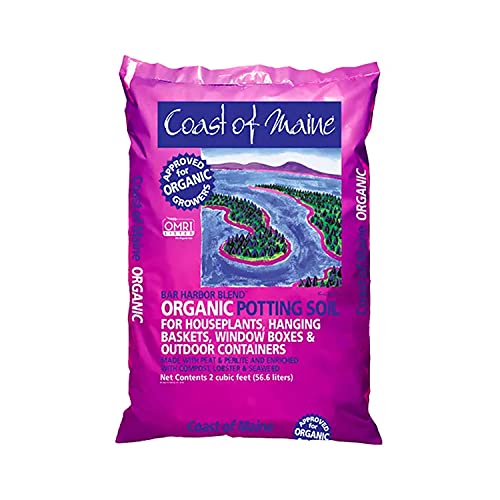 Coast of Maine Bar Harbor Blend, 2 cu ft (Pack of 10) Organic and Natural Potting Soil for Houseplants, Flowers, Vegetables, Herbs and Containers