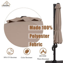 OROTLECT 132" Outdoor Cantilever Umbrella with Based