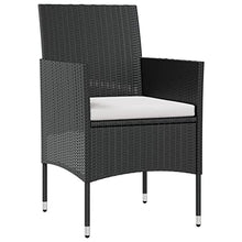 YUHI-HQYD 16 Piece Patio Lounge Set with Cushions,Backyard Decor,Backyard Sofa Suit,Outdoor Furniture,Outdoor Couch,Suitable for Balcony, Backyard, Patio, Garden, Poolside, Poly Rattan Black