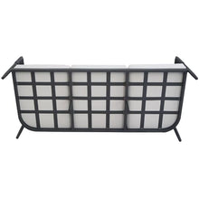 IC INTERNATIONAL CONCEPTS, Outdoor Woven Abaca Rope 3 Seater Patio Sofa with Cushions, Powder Coated Aluminium Frame, 74" W x 31" D x 28" H, 350 Lbs Wt. Capacity, Fully Assembled, Charcoal
