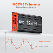 RICH SOLAR 1600W 24V Complete Solar Kit - 200W Mono Solar Panel, 60A MPPT Charge Controller, 100Ah Battery, 3000W Inverter