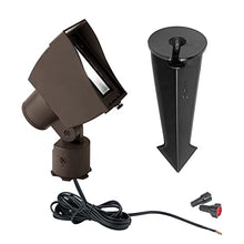 WAC Landscape Lighting, Wall Wash Light LED 12V with Adjustable Beam Angle and Integral Brightness Control 2700K in Bronze