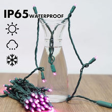LAMPHOME Pink Valentine's Light, 1200LED (24pk of 50L) Mini Christmas String Lights,Pink Lights for Outdoor Valentine's Day Garland Wedding Party Xmas Tree Decoration,Commercial Grade