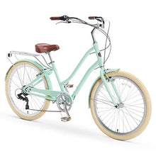 sixthreezero A/O Frida Women's Bicycle 7-Speed Step-Through Touring Hybrid Bike Mint Green