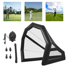 SBPKMARSCT Golf Practice Net Cage Tent with Blower Black