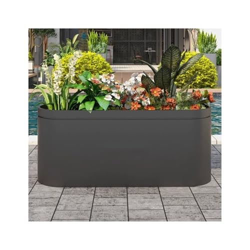 Planter Boxes Outdoor Flower Pot and Flower Box Commercial Street Sales Department Flower Pot and Flower Bed Fence Outdoor Metal Planter Box ﻿
