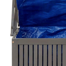 DINDING Storage Box Gray Solid Acacia Wood Large Storage Box with Trellis Garden Bench with Storage Outdoor Toy Storage Sheds and Outdoor Storage