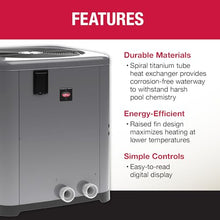 Raypak WeatherKing TWPH-6560 118K BTU Pool and Spa Heat Pump for In-Ground and Above Ground Pools– Titanium Heat Exchanger, Digital Controls, Quiet Scroll Compressor