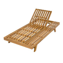 Merax Acacia Wood Chaise Lounge Chair Outdoor Set of 4, Patio Recliner with 4 Position Adjustable Backrest and 4" Thick Triple-fold Cushion