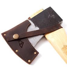 Lehman's Woodsman's Belt Axe - Carbon Steel Axe Head with Amish Made Hickory Wood Handle, Made in USA