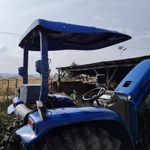Universal Tractor Sunshade Canopy Durables Plastic Roof with Steel Frame,Weather Resistants Tractor Top Cover for Farming*Ranching,4 Color Options 2 Size Choices,Red-110 * 136cm