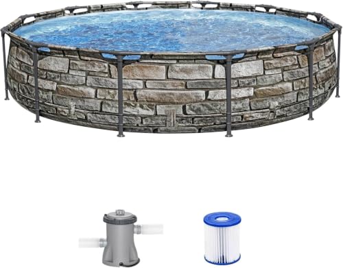 12' x 30" Round Above Ground Swimming Pool w Pump