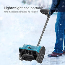 Foldable Snow Thrower, Cordless Snow Shovel with Directional Plate, Throw The Snow Further, Handheld Electric Snow Shovel for Driveway Winter Snow Removal(One Battery)