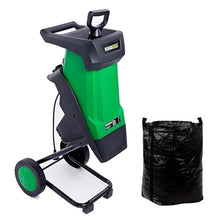 SAIYERUS Wood Chipper, 2400W 1.6" Cutting Diameter Electric Wood Chipper & Shredder with 50L Collection Bag, Efficient Mulcher for Easy Cleanup and Ideal for Yard Waste, Branches, and Leaves
