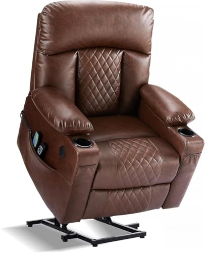 UOPYNE Dual Motor Power Lift Recliner with Heat & Massage for Seniors