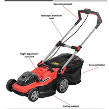 40V Lithium-Ion Electric Lawn Mowers Cordless Walk-Behind Lawn Mowers Electric Lawn Mowers with Bagging Machines, 7 Adjustable Cutting Heights