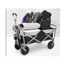 Trolley Cart Collapsible Utility Wagon Carts Large Capacity Beach Folding Wagon with All-Terrain Wheels Outdoor Camping Camping Cart Garden Wagon