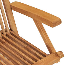 RJPLMFV Folding Patio Chairs 6 pcs Solid Teak Wood Outdoor Chairs Balcony Chair Deck Chairs for Gardens, courtyards
