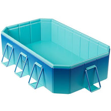 Foldable Dog Pet Bath Pool Dog Pet Pool Bathing Tub Kiddie Pool Doggie Wading Pool for Puppy Small Medium Large Dogs Cats and Kids(Size:8.5 * 5.4 * 1.8FT)