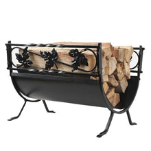 WXPWAMZ Firewood Rack Firewood Racks Metal Curved Firewood Holder with Legs, Outdoor Fire Pit Logs Storage Stand, Lumber Storage Brackets for Patio Deck Fireplace, 18.5x15.7x13.8