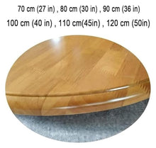 LLHBBSHYYDM Round Table Top, Turntable Dining Table, Wood Dining Table Serving Tray Table Top Turntable Rotating Serving Tray Round Serving Plate(Walnut,120 cm (50in))