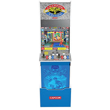 ARCADE1UP Street Fighter II Champion Edition Big Blue Arcade Machine with WiFi and Stool