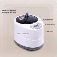 POGHDBXA Sauna Accessories, Movable Sauna Tent Full Body Steam Set Large Pot One Person Spa with Time Temperature Remote Control(Silver)