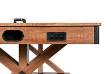 Hathaway Midtown 72-in Air Hockey Table LED Scoring Cherry Finish White Oak